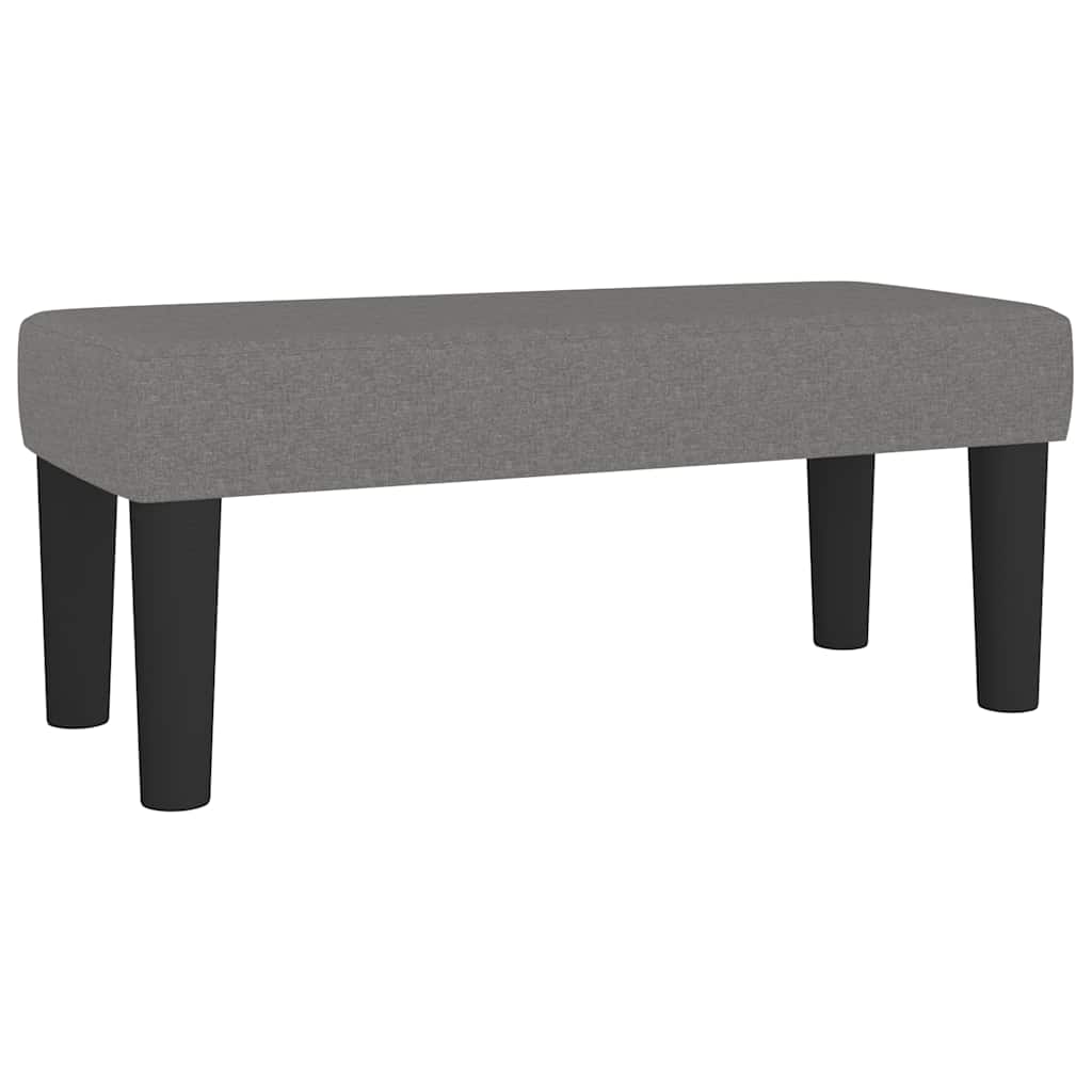 Κρεβάτι Boxspring με Στρώμα Σκούρο Γκρι 120x190 εκ Υφασμάτινο
