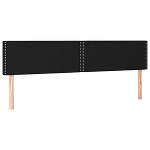 Κρεβάτι Boxspring με Στρώμα Μαύρο 120x190 εκ. Υφασμάτινο
