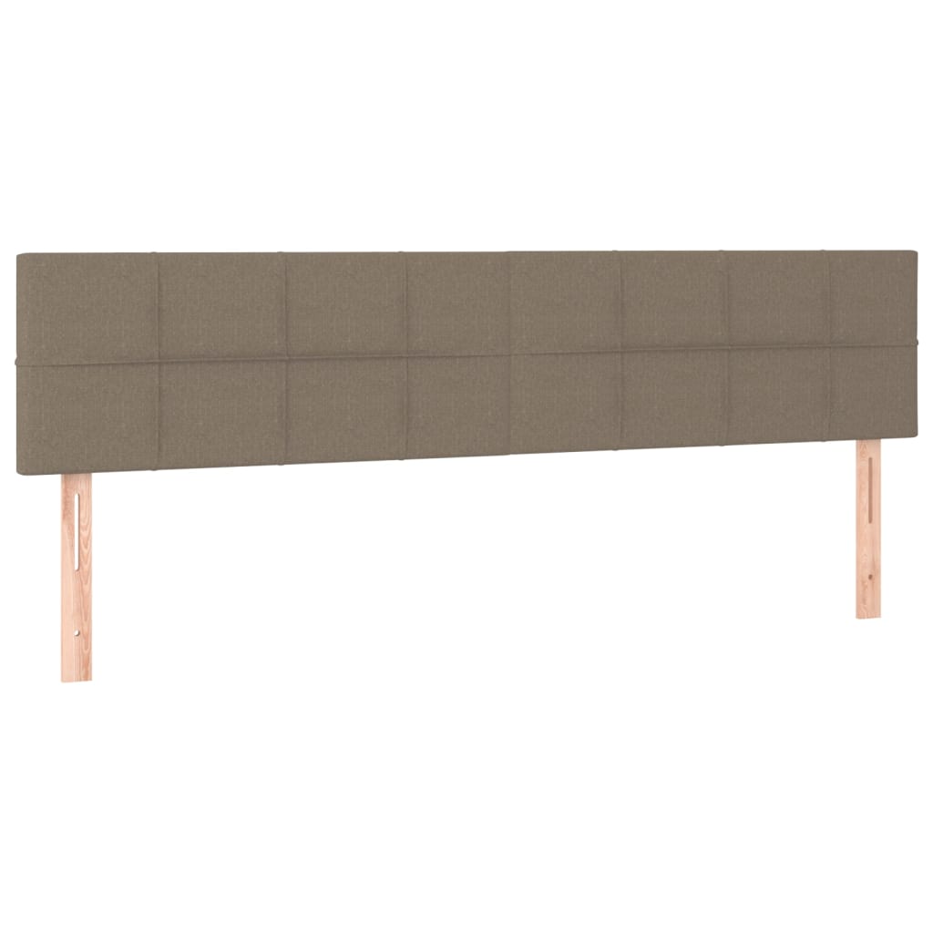 Κρεβάτι Boxspring με Στρώμα Taupe 120x190 εκ. Υφασμάτινο