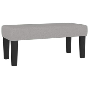 Κρεβάτι Boxspring με Στρώμα Ανοιχτό Γκρι 120x190 εκ. Υφασμάτινο