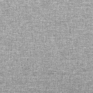 Κρεβάτι Boxspring με Στρώμα Ανοιχτό Γκρι 120x190 εκ. Υφασμάτινο