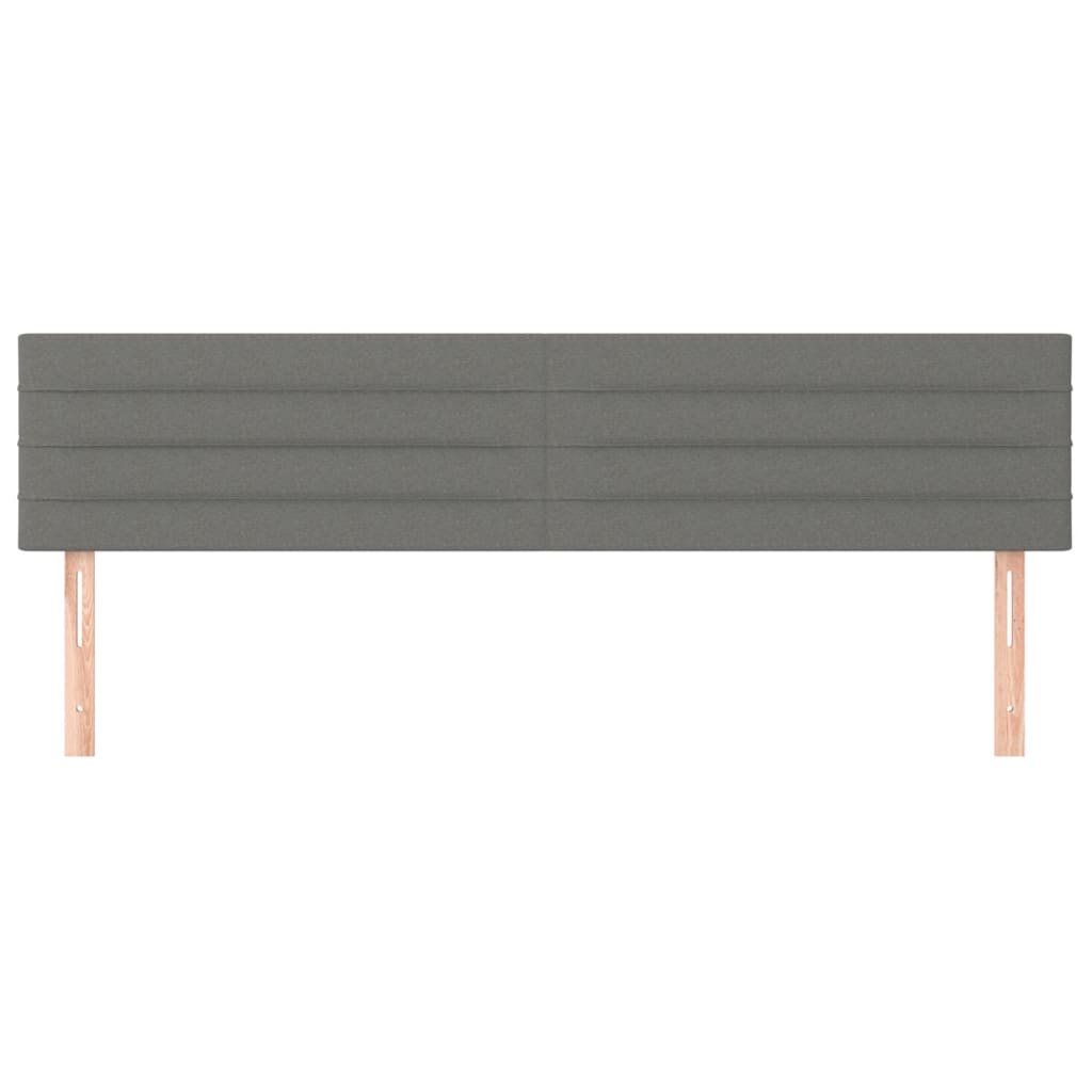 Κρεβάτι Boxspring με Στρώμα Σκούρο Γκρι 120x190 εκ Υφασμάτινο