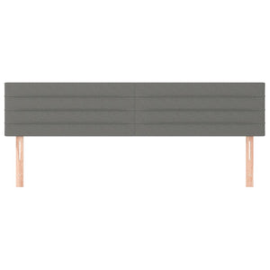 Κρεβάτι Boxspring με Στρώμα Σκούρο Γκρι 120x190 εκ Υφασμάτινο