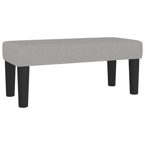 Κρεβάτι Boxspring με Στρώμα Ανοιχτό Γκρι 120x190 εκ. Υφασμάτινο