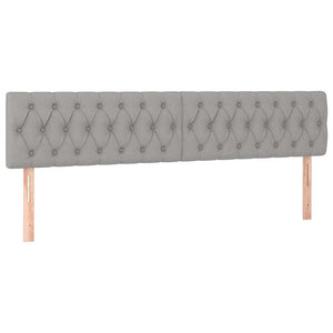 Κρεβάτι Boxspring με Στρώμα Ανοιχτό Γκρι 120x190 εκ. Υφασμάτινο