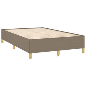Κρεβάτι Boxspring με Στρώμα Taupe 120x190 εκ. Υφασμάτινο - Pakobazaar