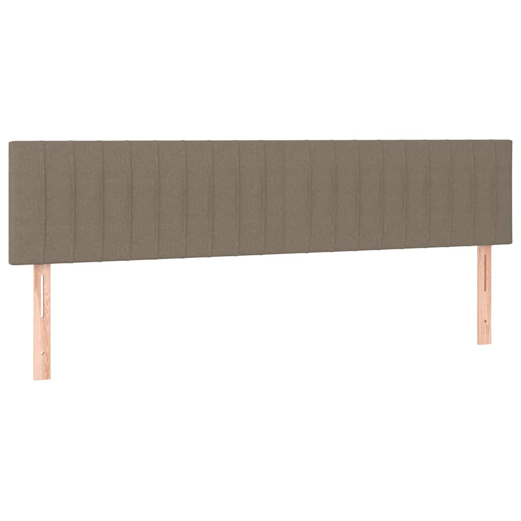 Κρεβάτι Boxspring με Στρώμα Taupe 120x190 εκ. Υφασμάτινο