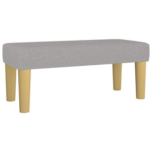 Κρεβάτι Boxspring με Στρώμα Ανοιχτό Γκρι 120x190 εκ. Υφασμάτινο