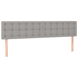 Κρεβάτι Boxspring με Στρώμα Ανοιχτό Γκρι 120x190 εκ. Υφασμάτινο