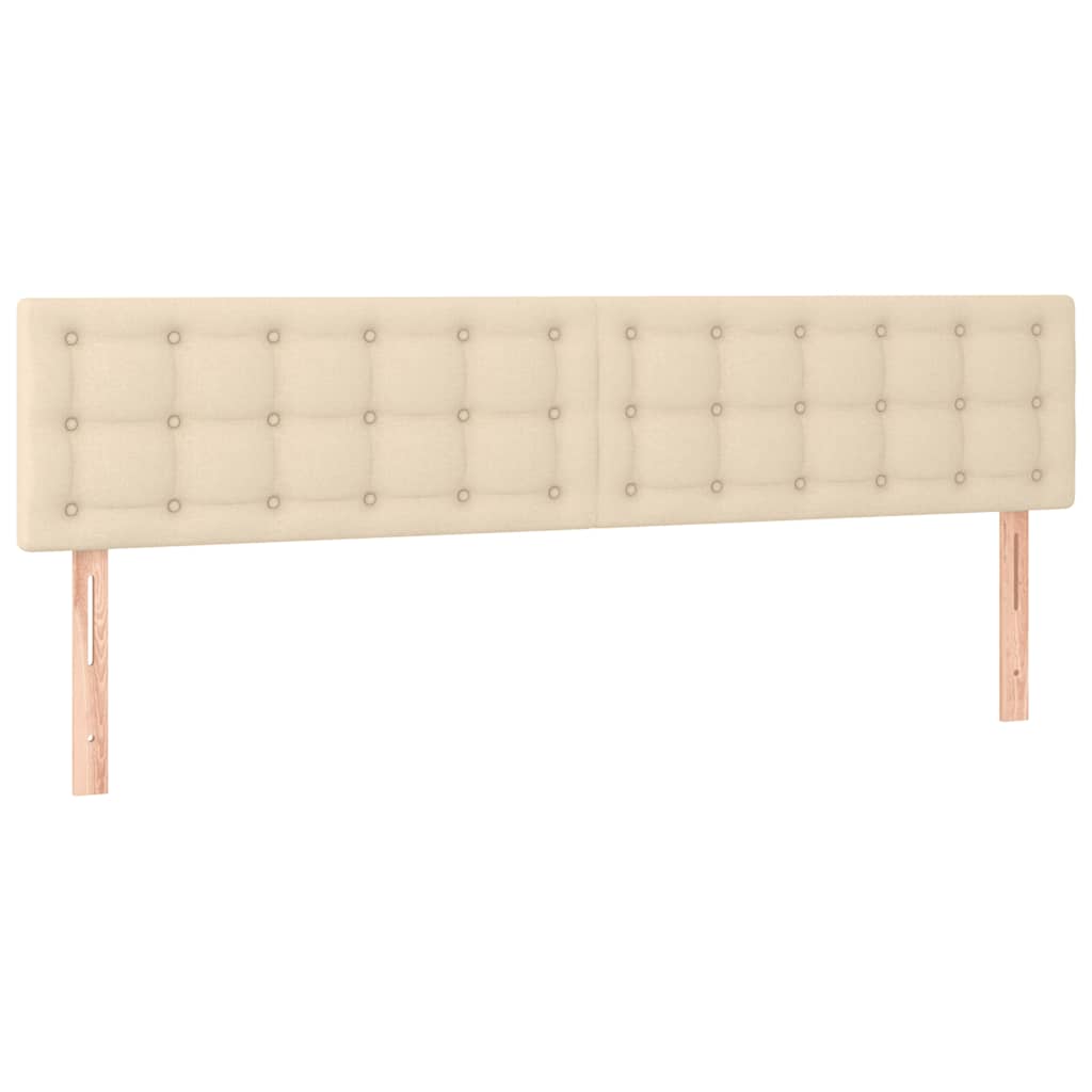 Κρεβάτι Boxspring με Στρώμα Κρεμ 120x190 εκ. Υφασμάτινο - Pakobazaar