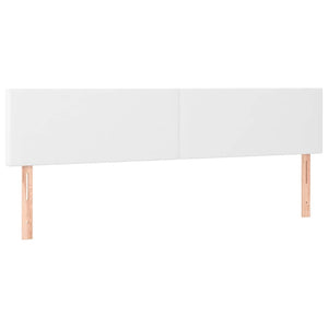 Κρεβάτι Boxspring με Στρώμα Λευκό 120x190εκ.από Συνθετικό Δέρμα