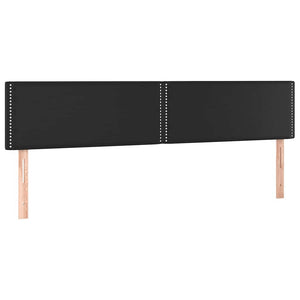 Κρεβάτι Boxspring με Στρώμα Μαύρο 120x190εκ.από Συνθετικό Δέρμα