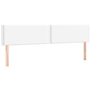 Κρεβάτι Boxspring με Στρώμα Λευκό 120x190εκ.από Συνθετικό Δέρμα