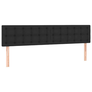 Κρεβάτι Boxspring με Στρώμα Μαύρο 120x190εκ.από Συνθετικό Δέρμα