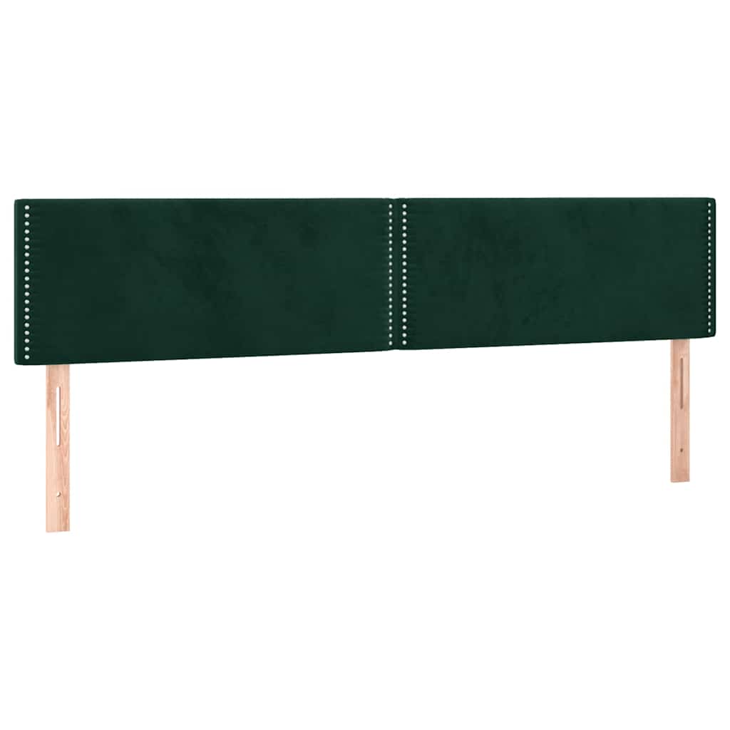 Κρεβάτι Boxspring με Στρώμα Σκούρο Πράσινο 120x190εκ. Βελούδινο