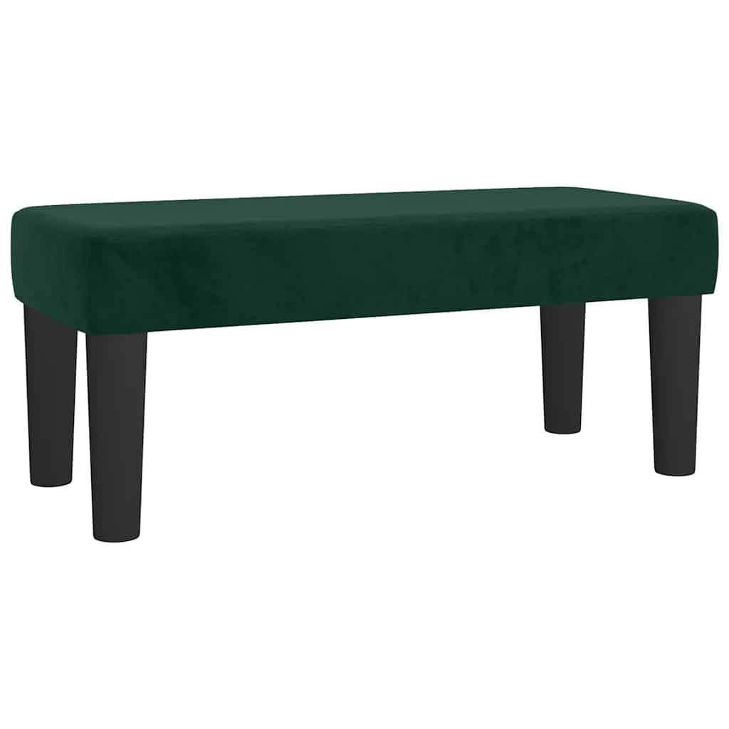 Κρεβάτι Boxspring με Στρώμα Σκούρο Πράσινο 120x190εκ. Βελούδινο
