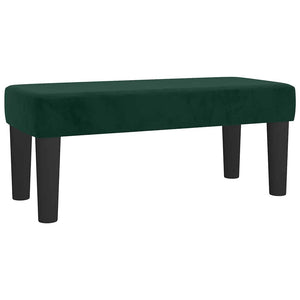 Κρεβάτι Boxspring με Στρώμα Σκούρο Πράσινο 120x190εκ. Βελούδινο