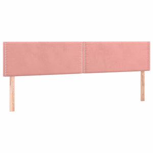 Κρεβάτι Boxspring με Στρώμα Ροζ 120x190 εκ. Βελούδινο