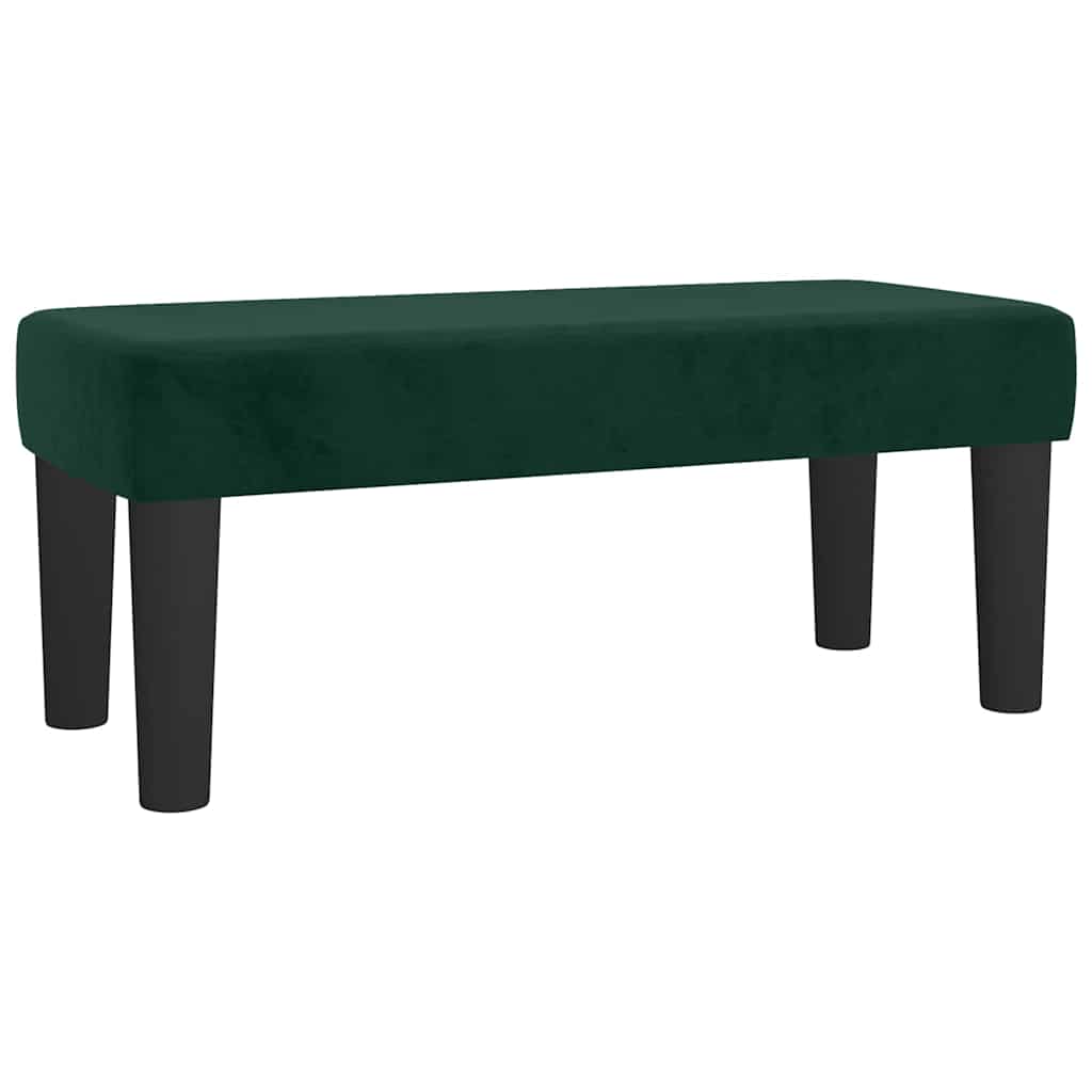 Κρεβάτι Boxspring με Στρώμα Σκούρο Πράσινο 120x190εκ. Βελούδινο