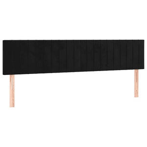 Κρεβάτι Boxspring με Στρώμα Μαύρο 120x190 εκ. Βελούδινο - Pakobazaar