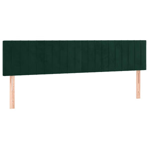 Κρεβάτι Boxspring με Στρώμα Σκούρο Πράσινο 120x190εκ. Βελούδινο