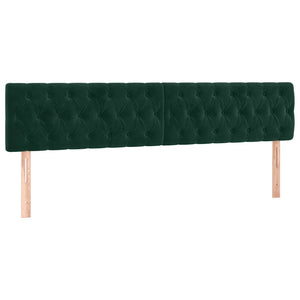 Κρεβάτι Boxspring με Στρώμα Σκούρο Πράσινο 120x190εκ. Βελούδινο - Pakobazaar