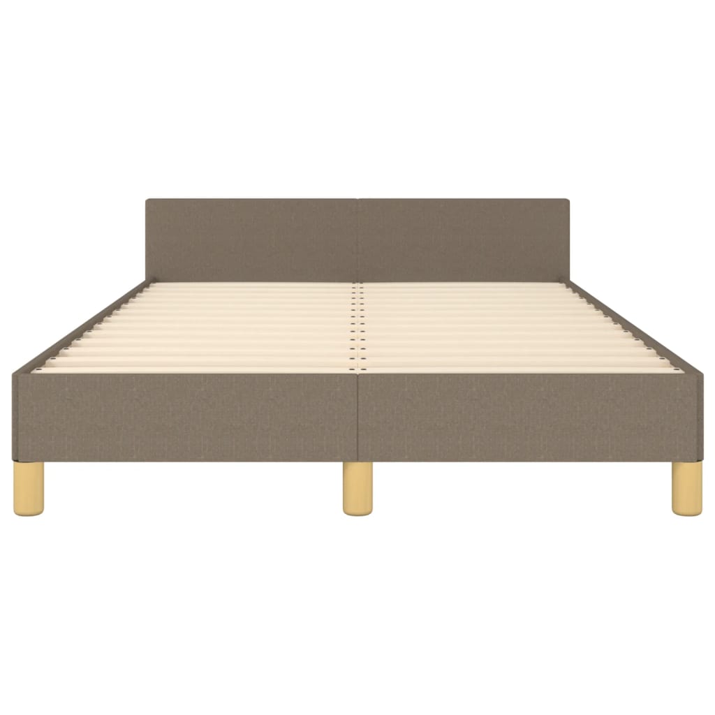 Πλαίσιο Κρεβατιού χωρίς στρώμα Taupe 120x190 εκ. Υφασμάτινο - Pakobazaar