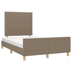Πλαίσιο Κρεβατιού χωρίς στρώμα Taupe 120x190 εκ. Υφασμάτινο - Pakobazaar