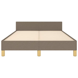 Πλαίσιο Κρεβατιού χωρίς στρώμα Taupe 120x190 εκ. Υφασμάτινο - Pakobazaar