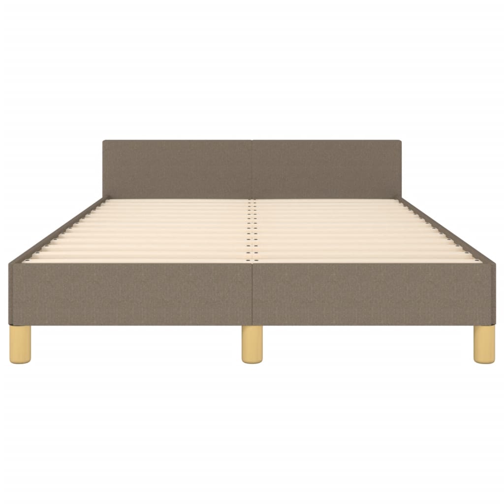 Πλαίσιο Κρεβατιού χωρίς στρώμα Taupe 120x190 εκ. Υφασμάτινο - Pakobazaar