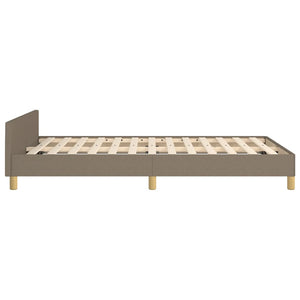 Πλαίσιο Κρεβατιού χωρίς στρώμα Taupe 120x190 εκ. Υφασμάτινο - Pakobazaar