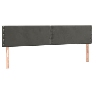Πλαίσιο Κρεβατιού χωρίς στρώμα Σκούρο γκρι 120x190εκ. Βελούδινο