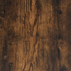 Πλαίσιο Κρεβατιού Καπνιστή Δρυς 90x200 εκ. Επεξ. Ξύλο & Μέταλλο