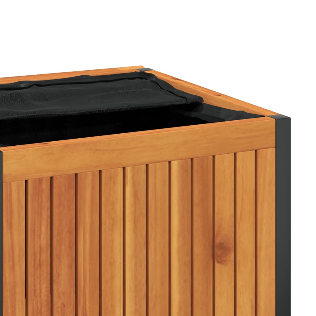 Κουτί Μαξιλαριών Εξ. Χώρου 110x45x42/53 εκ. Μασίφ Ακακία/Ατσάλι