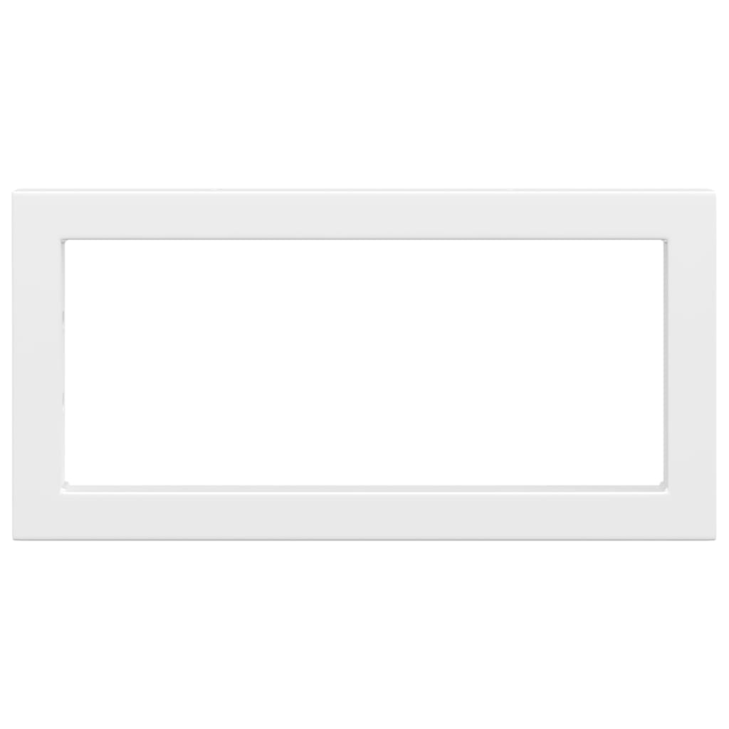 Βραχίονες Ραφιών για Νιπτήρα Ορθ. 2 Τεμ. Λευκοί Χάλυβας