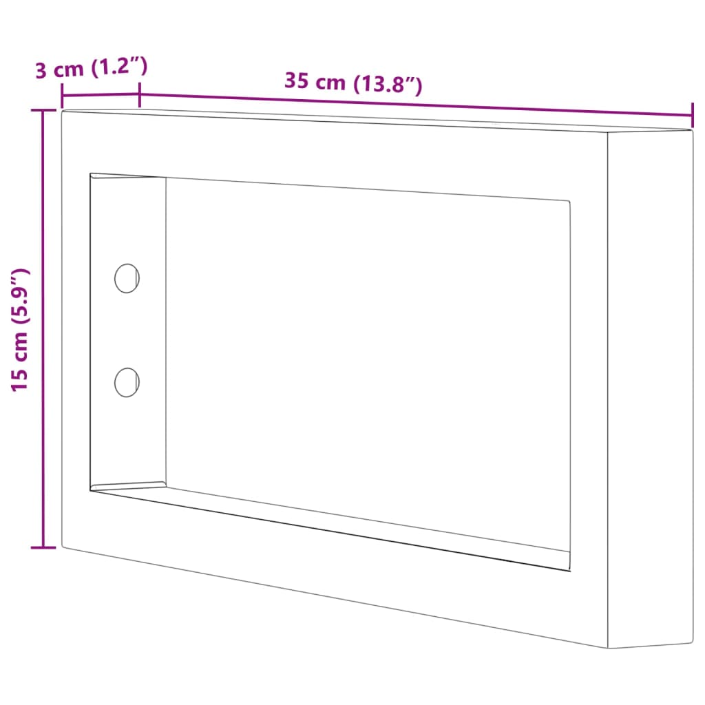 Βραχίονες Ραφιών για Νιπτήρα Ορθ. 2 Τεμ. Λευκοί Χάλυβας