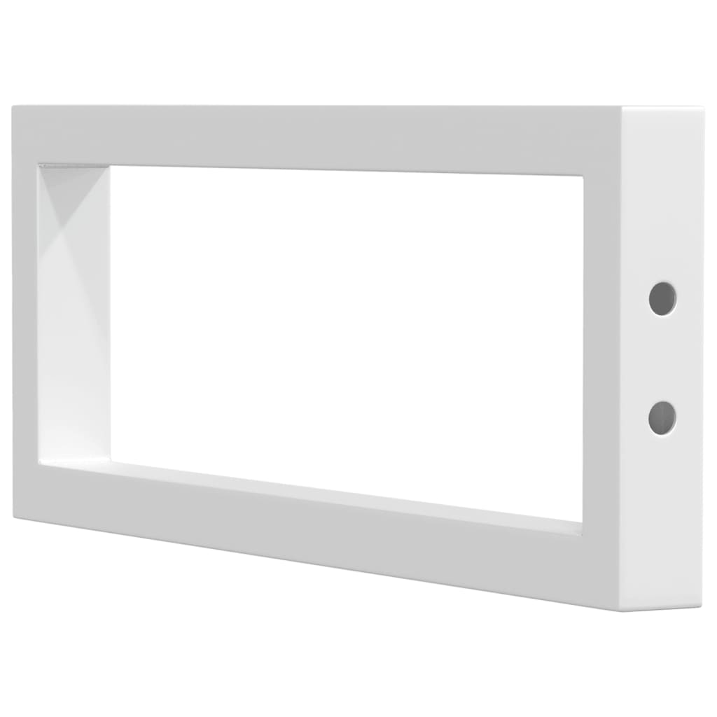 Βραχίονες Ραφιών για Νιπτήρα Ορθ. 2 Τεμ. Λευκοί Χάλυβας - Pakobazaar