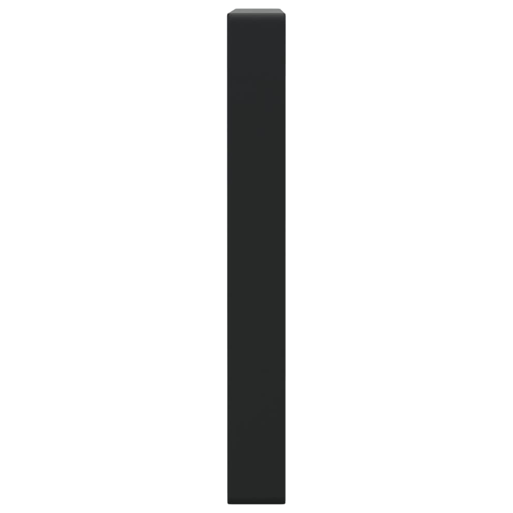 Βραχίονες Ραφιών για Νιπτήρα Ορθ. 2 Τεμ. Μαύρο Χάλυβας - Pakobazaar