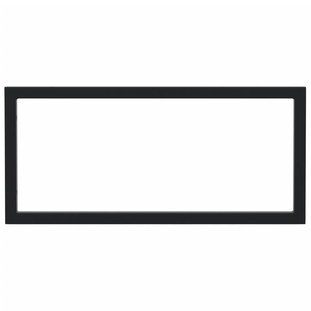 Βραχίονες Ραφιών για Νιπτήρα Ορθ. 2 Τεμ. Μαύρο Χάλυβας - Pakobazaar