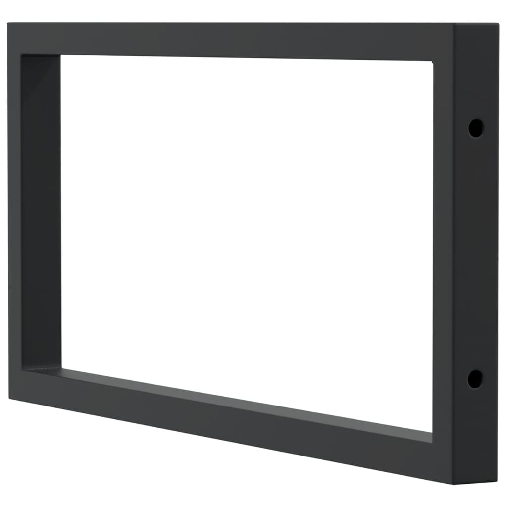 Βραχίονες Ραφιών για Νιπτήρα Ορθ. 2 Τεμ. Μαύρο Χάλυβας - Pakobazaar