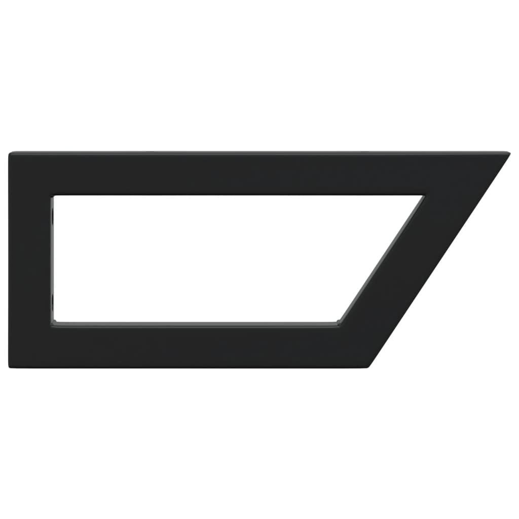 Βραχίονες Ραφιών για Νιπτήρα Ορθ. 2 Τεμ. Μαύρο Τρίγωνο Χάλυβας