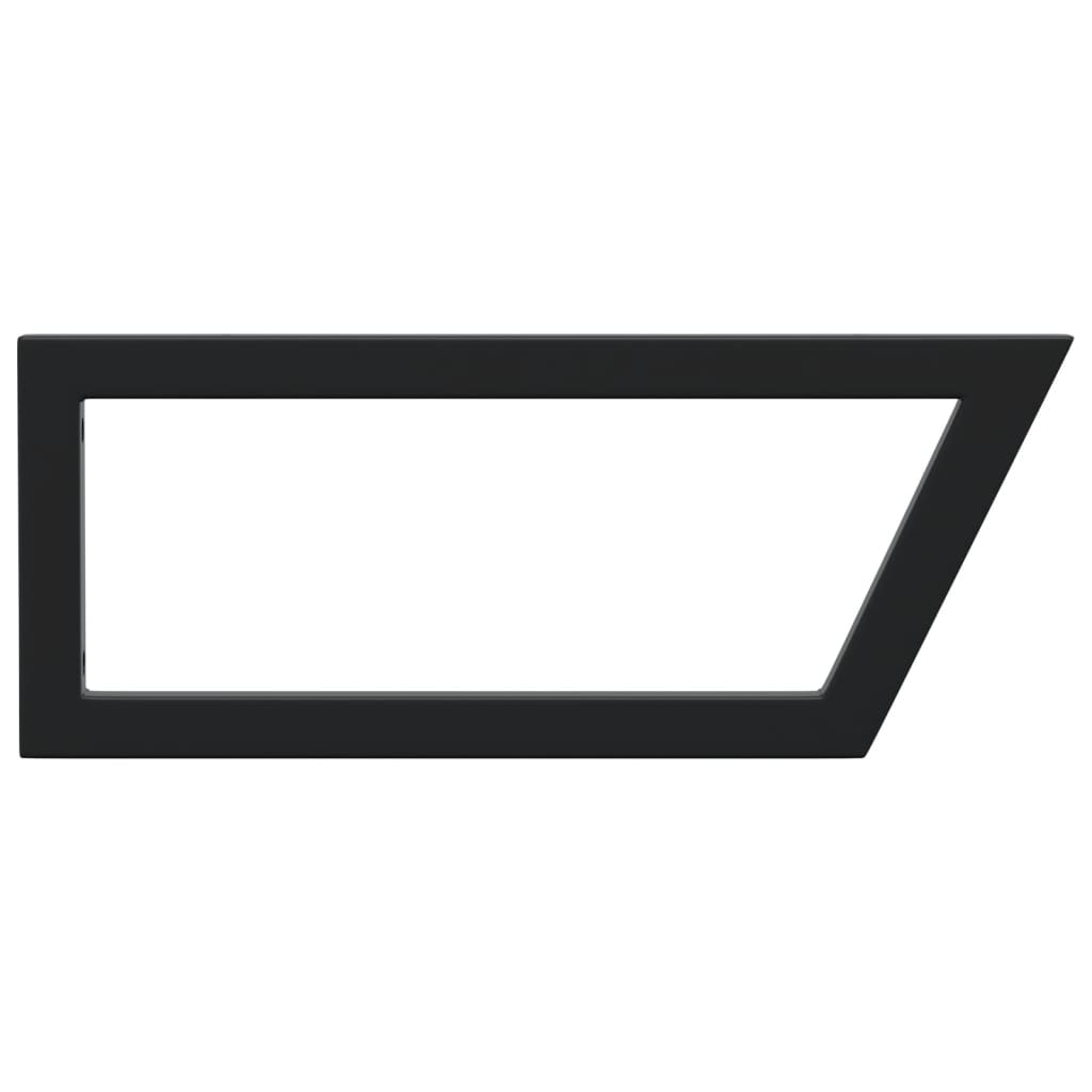 Βραχίονες Ραφιών για Νιπτήρα Ορθ. 2 Τεμ. Μαύρο Τρίγωνο Χάλυβας