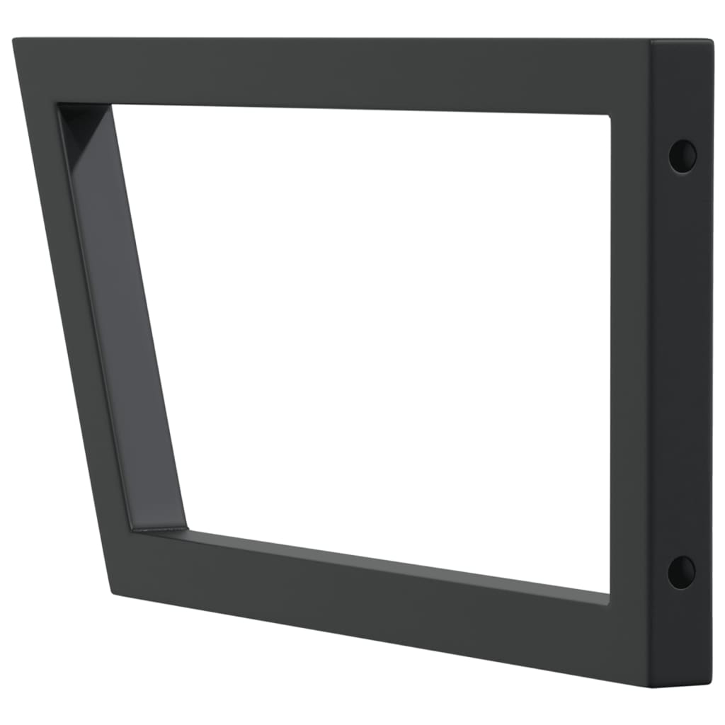 Βραχίονες Ραφιών για Νιπτήρα Ορθ. 2 Τεμ. Μαύρο Τρίγωνο Χάλυβας