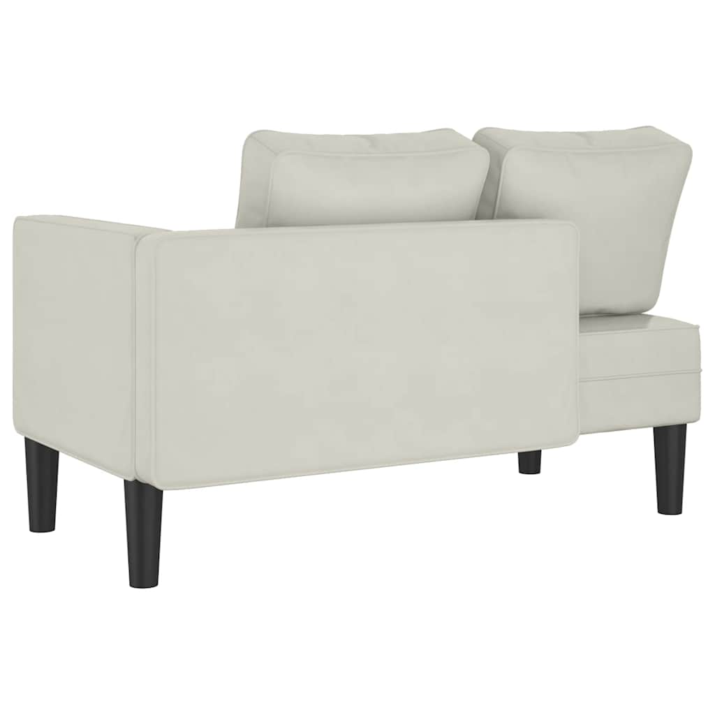 Ανάκλιντρο Κρεμ Υφασμάτινο με Βελούδινο