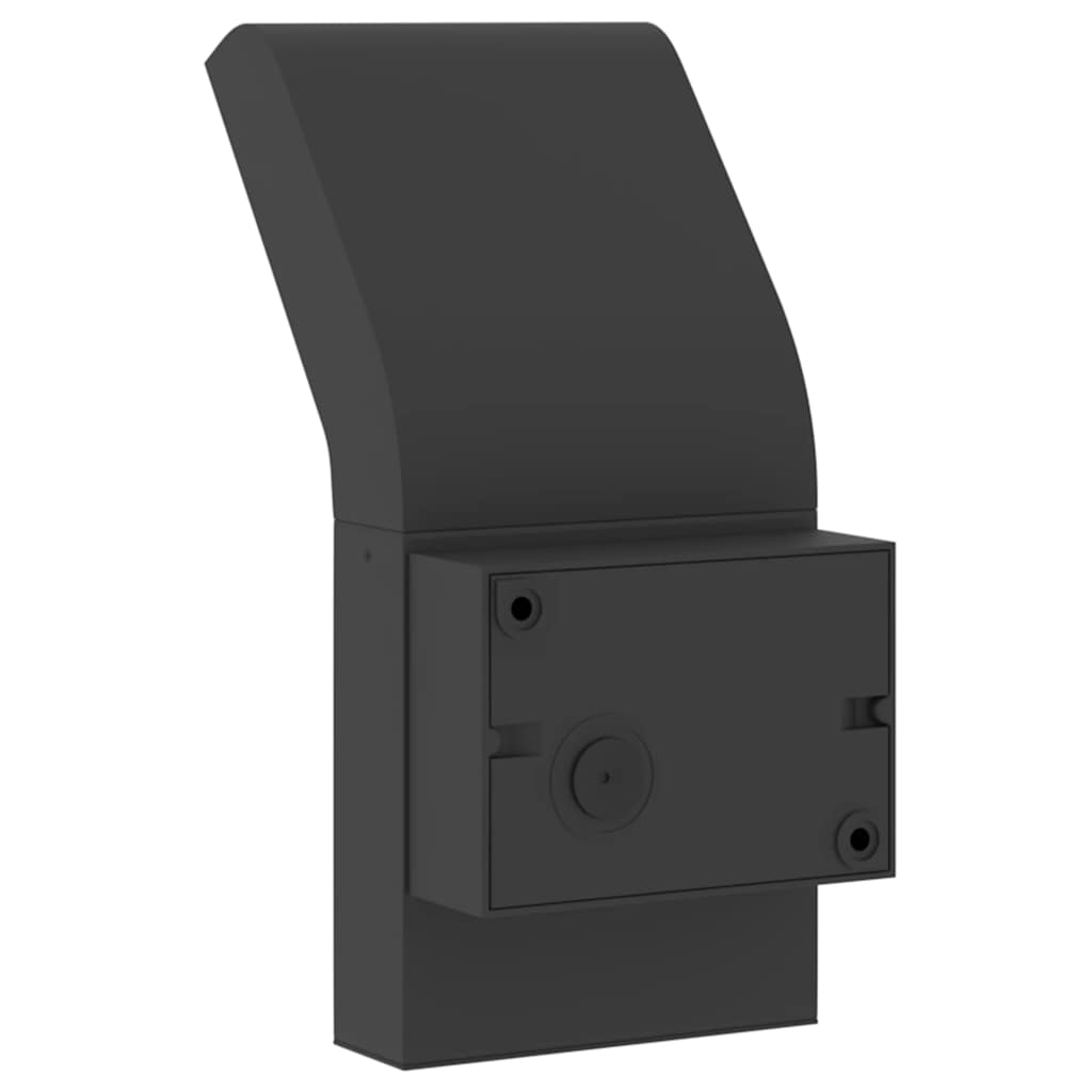 Φωτιστικά Εξ. Χώρου LED 2 Τεμ. Μαύρα από Χυτό Αλουμίνιο