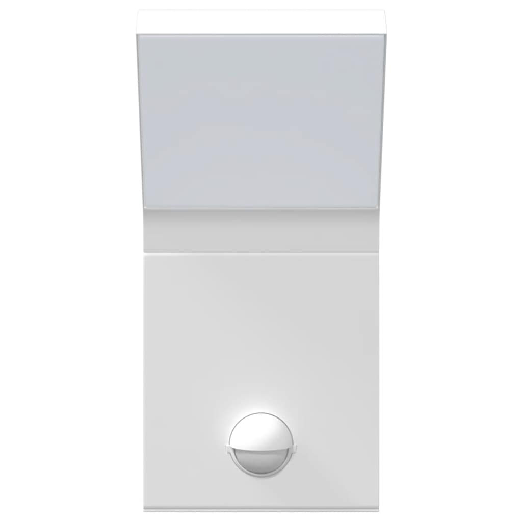 Φωτιστικά Τοίχου Εξ. Χώρου LED με Αισθ. 2 τεμ Λευκό Χυτοσ/Αλουμ