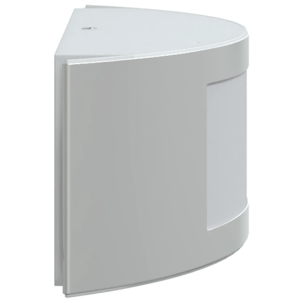 Φωτιστικά Τοίχου Εξωτερ. Χώρου 2 τεμ. Ασημί Ανοξείδωτο Ατσάλι