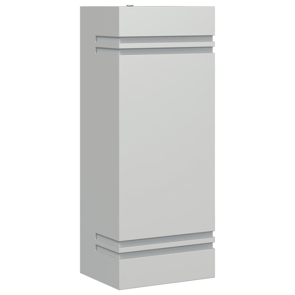 Φωτιστικό Τοίχου Εξωτερικού Χώρου Ασημί από Ανοξείδωτο Ατσάλι