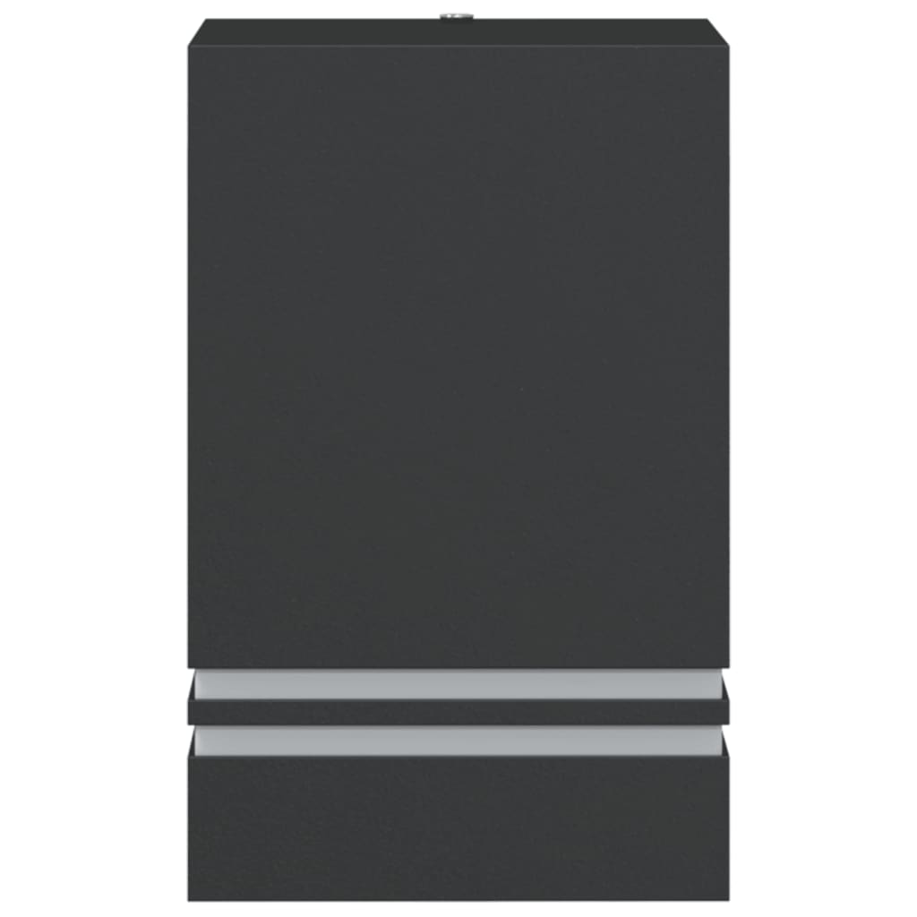 Φωτιστικό Τοίχου Εξωτερικού Χώρου Μαύρο από Ανοξείδωτο Ατσάλι - Pakobazaar