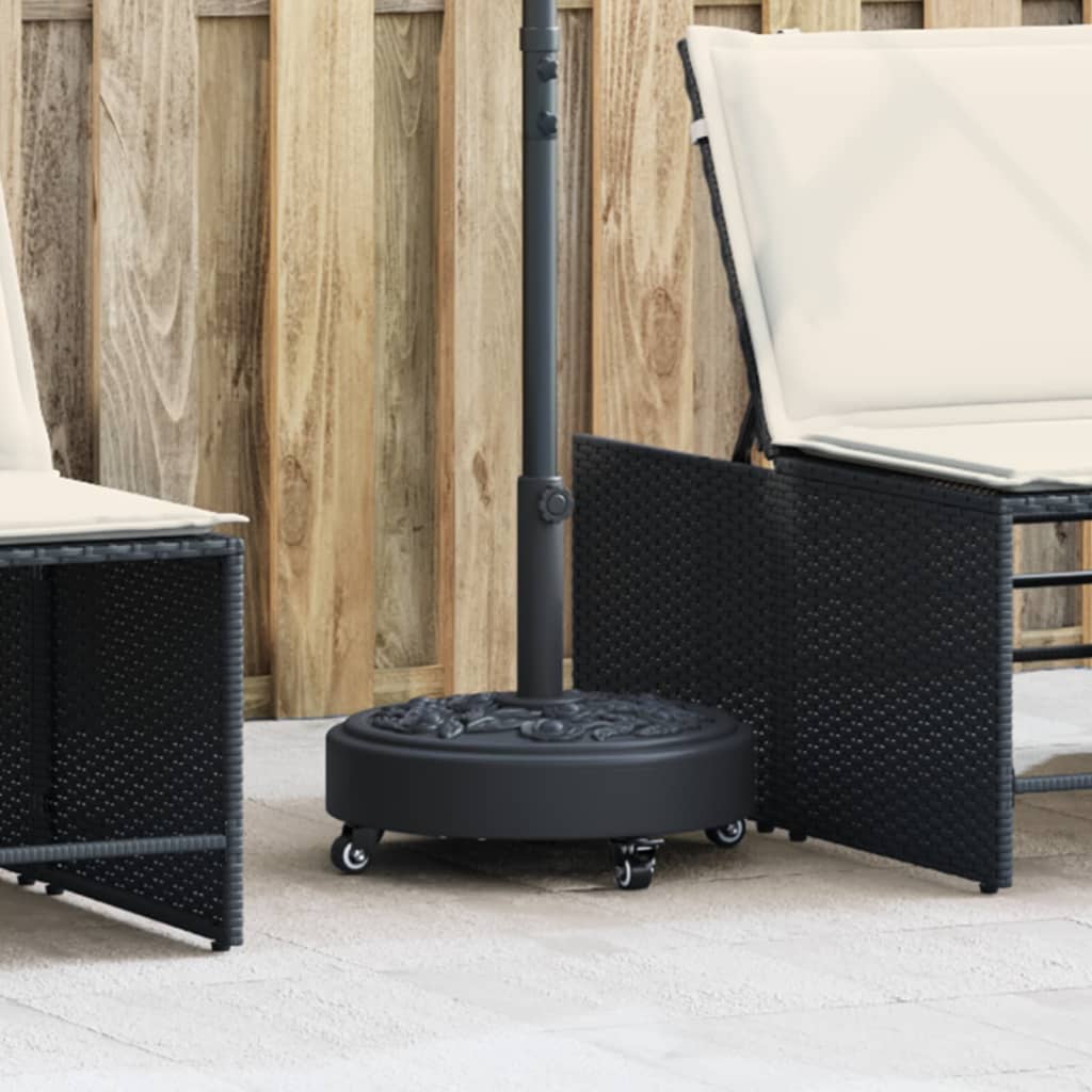 Βάση Ομπρέλας με Ρόδες για Ιστό Ø38/48 χιλ. 27 κ. Στρογγυλή - Pakobazaar